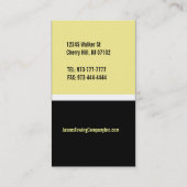 Cartes de visite de dépanneuse (Dos)