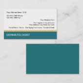 Cartes de visite de dermatologue (Devant / Derrière)