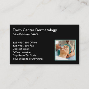 Cartes de visite de dermatologue de dermatologie