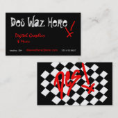 Cartes de visite de DES Waz ici (Devant / Derrière)