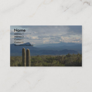 Cartes de visite de désert de Sonoran