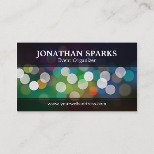 Cartes de visite de design Abstrait de Bokeh