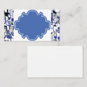 Cartes de visite de design bleu (Devant / Derrière)