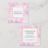 Cartes de visite de design d'intérieur d'aquarelle (Devant / Derrière)