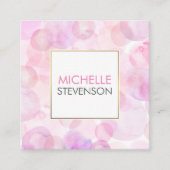 Cartes de visite de design d'intérieur d'aquarelle (Devant)