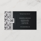 Cartes de visite de design d'intérieur de (Dos)