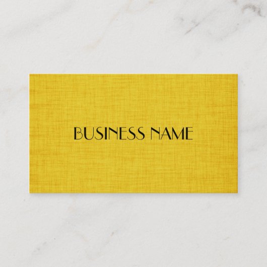 Cartes de visite de design jaune (Devant)