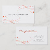 Cartes de visite de design moderne Swirl (Devant / Derrière)