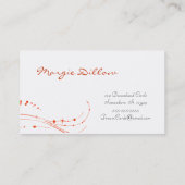 Cartes de visite de design moderne Swirl (Dos)