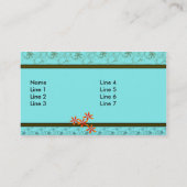 Cartes de visite de design rétro (Dos)