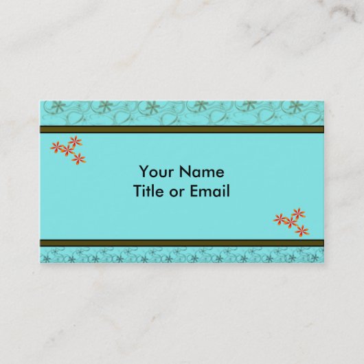 Cartes de visite de design rétro (Devant)