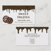 Cartes de visite de dessert de boulangerie (Devant / Derrière)