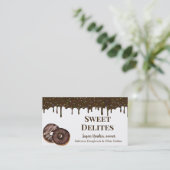 Cartes de visite de dessert de boulangerie (Debout devant)