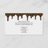 Cartes de visite de dessert de boulangerie (Dos)