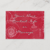 Cartes de visite de desserts de Noël de Marie (Dos)