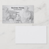 Cartes de visite de dessin de l'agneau de mouton (Devant / Derrière)