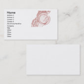 Cartes de visite de dessin de saxophone (Devant / Derrière)