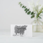 Cartes de visite de dessin de vache (Debout devant)