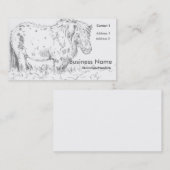 Cartes de visite de dessin miniature de pivoine (Devant / Derrière)