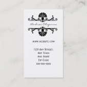 Cartes de visite de dessinateur d'intérieurs (Dos)