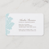 Cartes de visite de dessinateur d'intérieurs assez (Dos)