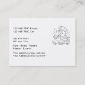 Cartes de visite de détail automatique (Dos)