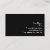 Cartes de visite de détail automobile (Dos)