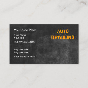Cartes de visite de detailing automobile cool