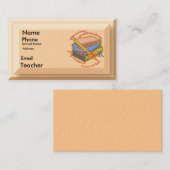 Cartes de visite de devise de l'enseignant (Devant / Derrière)