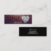 Cartes de visite de diamant de maquilleur (Devant / Derrière)