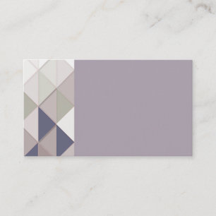 Cartes de visite de diamants géométriques Mauve