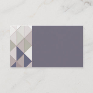Cartes de visite de diamants géométriques violet