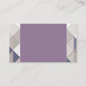 Cartes de visite de diamants géométriques violets (Dos)