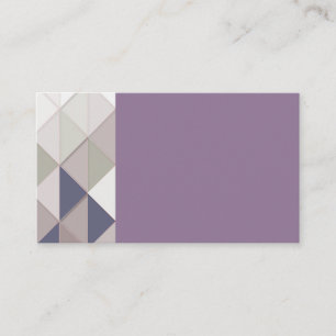 Cartes de visite de diamants géométriques violets