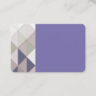Cartes de visite de diamants géométriques violets