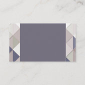 Cartes de visite de diamants géométriques violets (Dos)
