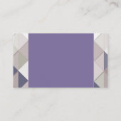 Cartes de visite de diamants géométriques violets (Dos)