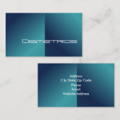 Cartes de visite de diametros fractaux (Devant / Derrière)