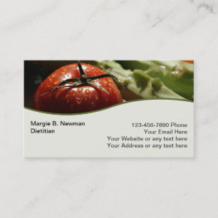 Cartes de visite de diététiste