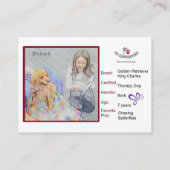 Cartes de visite de Dinah (Dos)