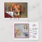 Cartes de visite de Dinah (Devant / Derrière)