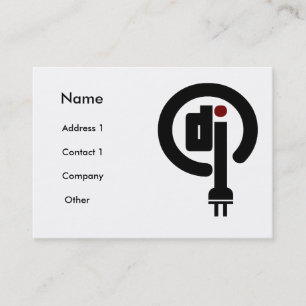 Cartes de visite de disc-jockey