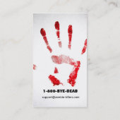 Cartes de visite de disposition de zombi (Dos)