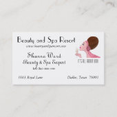 Cartes de visite de diva beauté et spa (Devant)
