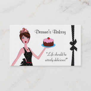 Cartes de visite de DIVAlicious de pâtisserie de