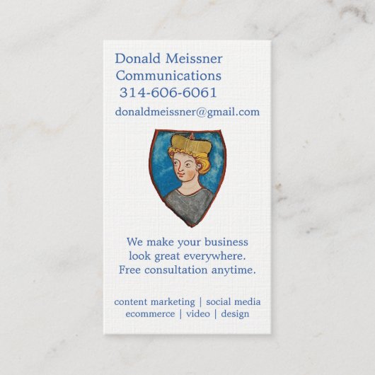 Cartes de visite de DMC (Devant)