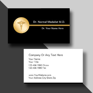 Cartes de visite de docteur