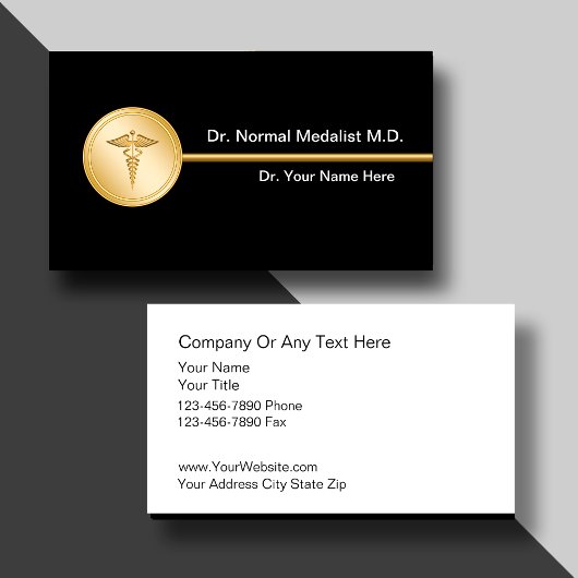 Cartes de visite de docteur