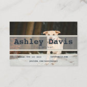 Cartes de visite de Dog Walker (Dos)