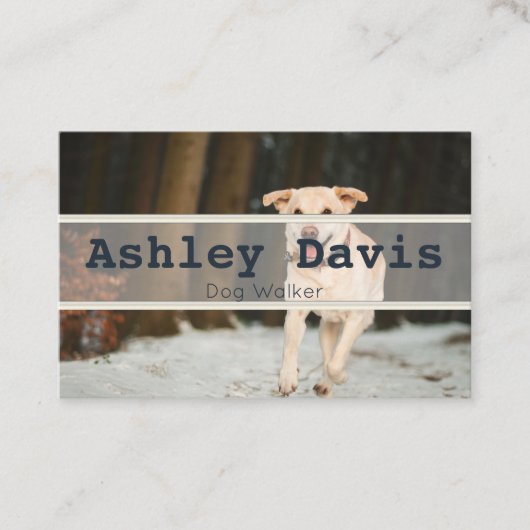Cartes de visite de Dog Walker (Devant)